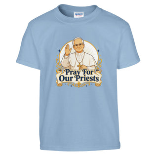 Pray for Our Priests Pope Francis Kids T-Shirt - view 3