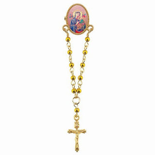 Our Lady Of Perpetual Help Gold Plated Lapel Pin 6-Pack