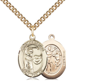 14kt Gold Filled Saint Sebastian Golf Medal Religious Jewelry