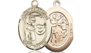 14kt Gold Saint Sebastian Golf Medal