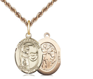 14kt Gold Saint Sebastian Golf Medal