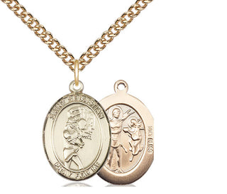 14kt Gold Saint Sebastian Softball Medal