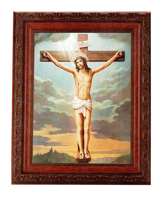 The Crucifixion 6X8" Print In A 8.25X10.25 Ornate Wd Frame