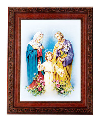 The Holy Family 6X8" Print In 8.25X10.25" Ornate Wd Frame