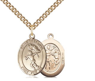 14kt Gold Saint Sebastian Track and Field Medal