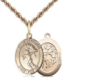 14kt Gold Saint Sebastian Track and Field Medal