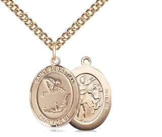 14kt Gold Saint Sebastian Gymnastics Medal