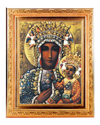 O.L. Czestochowa 6X8" Print In 8.25X10.25 Gold Wd Frame