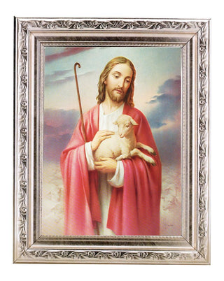 Good Shepherd 6X8" Print In 8.25X10.25" Silver Wd Frame