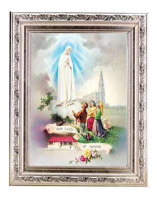O.L.Of Fatima 6X8" Print In 8.25X10.25" Silver Wd Frame