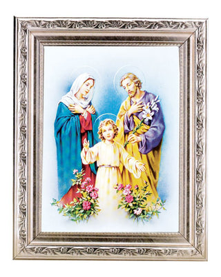 The Holy Family 6X8" Print In 8.25X10.25" Silver Wd Frame