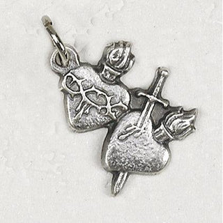 Bulk Twin Hearts Silhouette Medals