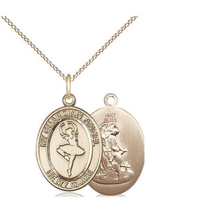 14kt Gold Guardian Angel Dance Medal