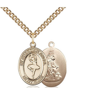14kt Gold Guardian Angel Dance Medal