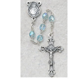 6MM AB Aqua/March Rosary