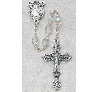 6MM AB Crystal/April Rosary
