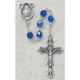6MM AB Blue/September Rosary
