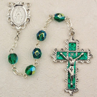 6MM Emerald Rosary - SALE