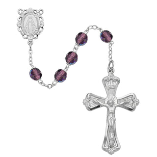 6MM Dk Amethyst Feb Rosary