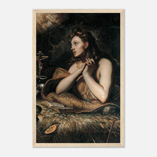 Penitent Magdalene by Tintoretto Framed Print