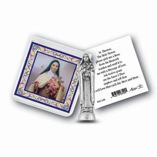 St. Theresa Prayer and Picture Card with Statue 6-Pack