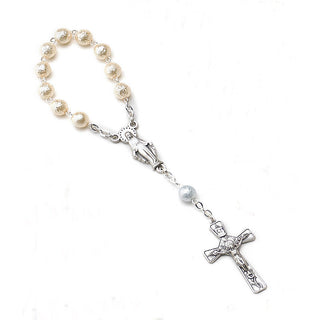 4-pack - Lady of Grace - Faux Pearl Decade Rosary