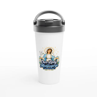 Our Lady of Medjugorje Queen of Peace Travel Mug