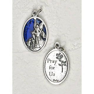 25-Pack - 3/4 inch Blue Enamel Guardian Angel Pendant