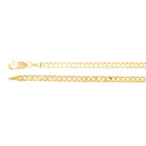 20-inch Curb Chain with Lobster Clasp - 14K Yellow Gold