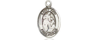 Pewter Saint Ann Medal Engraved Catholic Saint Jewelry