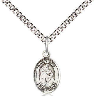 Pewter Saint Ann Medal Religious and Catholic Jewelry Engraved Catholic Saint Jewelry