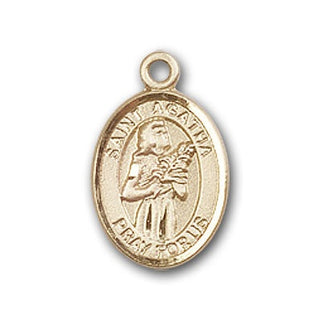 Gold-Filled Saint Agatha Pendant