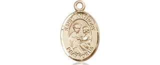14kt Gold Filled Saint Anthony of Padua Medal Engraved Catholic Saint Jewelry