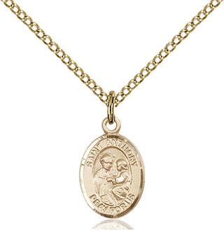 Gold-Filled Saint Anthony of Padua Pendant - SALE