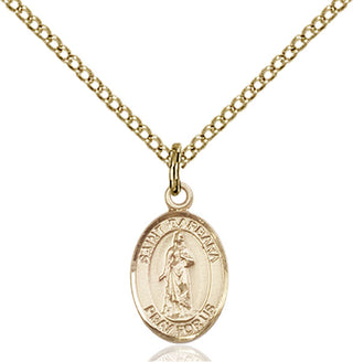 Gold-Filled St. Barbara Pendant