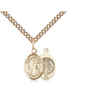 14kt Gold Saint Benedict Medal