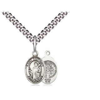 Pewter Saint Benedict Medal Religious and Catholic Jewelry