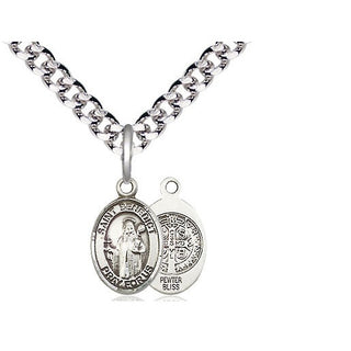 Pewter Saint Benedict Medal Religious and Catholic Jewelry