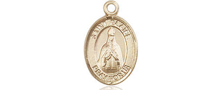 14kt Gold Saint Blaise Medal Engraved Catholic Saint Jewelry