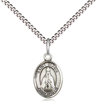 Pewter Saint Blaise Medal Religious and Catholic Jewelry Engraved Catholic Saint Jewelry