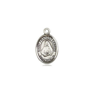 Pewter Saint Frances Cabrini Medal Engraved Catholic Saint Jewelry