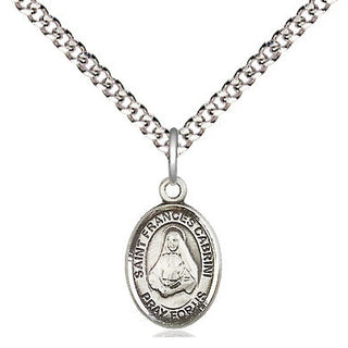 Pewter Saint Frances Cabrini Medal Religious and Catholic Jewelry Engraved Catholic Saint Jewelry