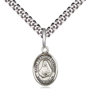 Pewter Saint Frances Cabrini Medal Religious and Catholic Jewelry Engraved Catholic Saint Jewelry