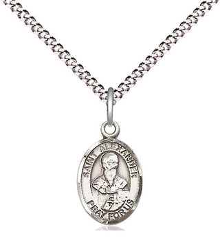 Pewter Saint Alexander Constantinople Medal Religious and Catholic Jewelry Engraved Catholic Saint Jewelry