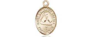 14kt Gold Saint Katharine Drexel Medal Engraved Catholic Saint Jewelry