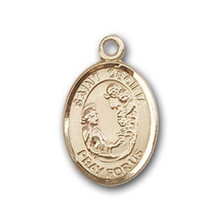 Gold-Filled Saint Cecilia Pendant