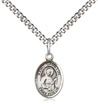 Pewter Saint Camillus of Lellis Medal Religious and Catholic Jewelry Engraved Catholic Saint Jewelry
