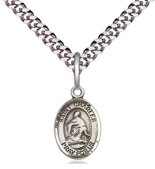 Pewter Saint Charles Borromeo Medal Religious and Catholic Jewelry Engraved Catholic Saint Jewelry