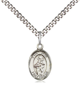 Pewter Saint Jane of Valois Medal Religious and Catholic Jewelry Engraved Catholic Saint Jewelry