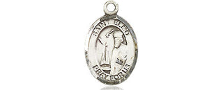 Pewter Saint Elmo Medal Engraved Catholic Saint Jewelry